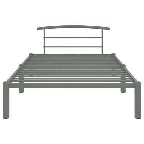 Sengestel 100x200 cm metal grå