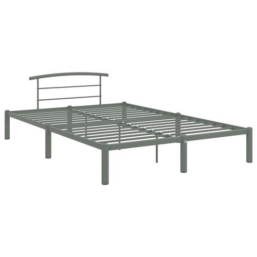Sengestel 140x200 cm metal grå
