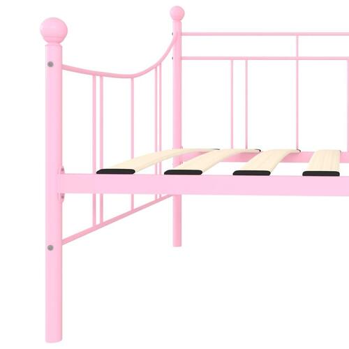 Stel til daybed 90x200 cm metal pink