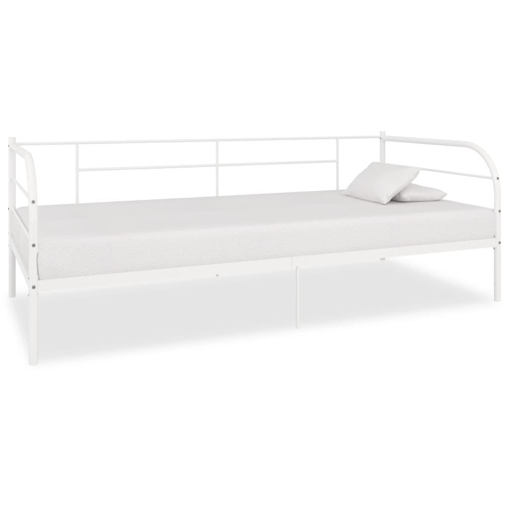 Stel til daybed 90x200 cm metal hvid