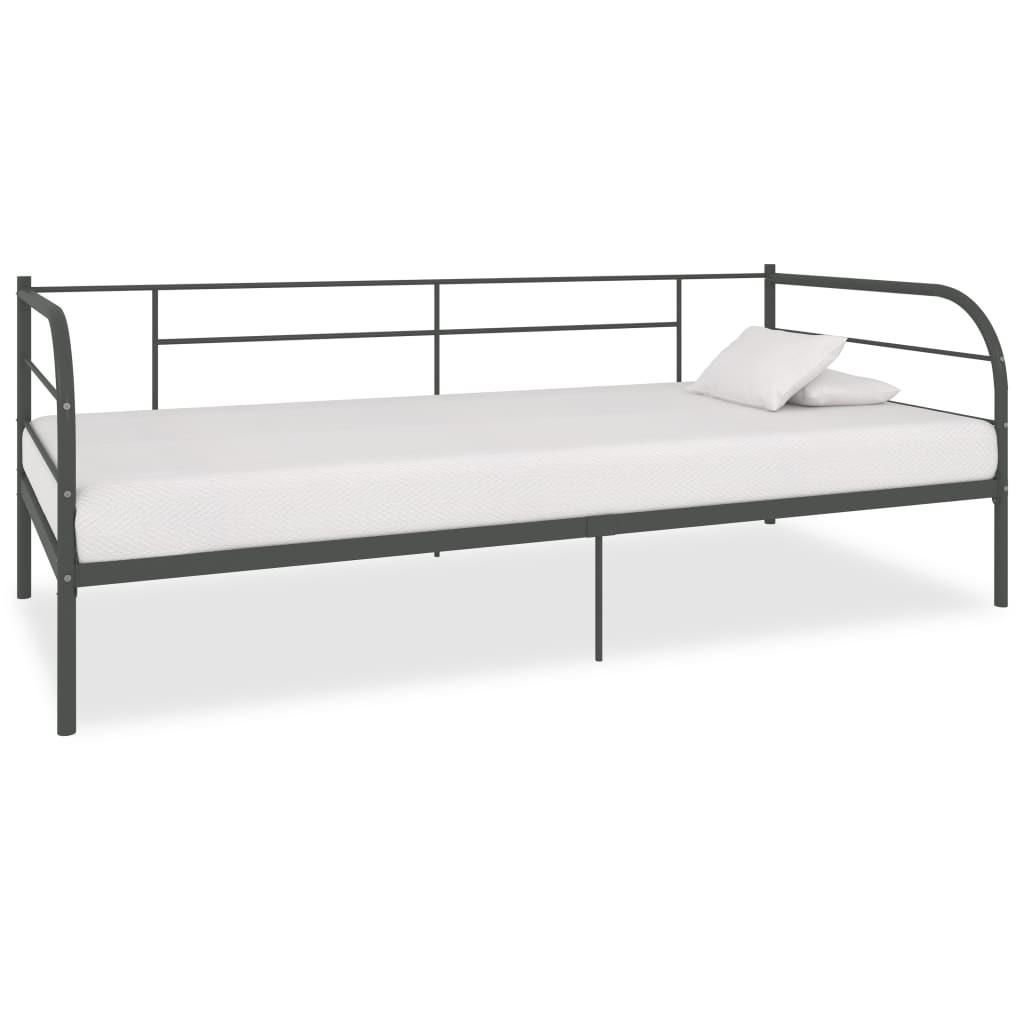 Stel til daybed 90x200 cm metal grå