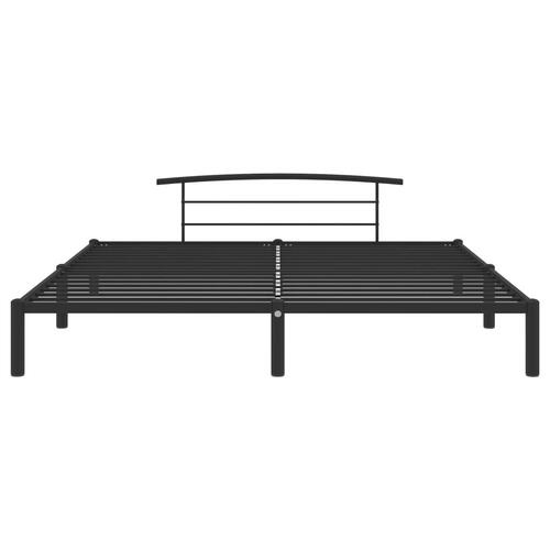 Sengestel 200x200 cm metal sort