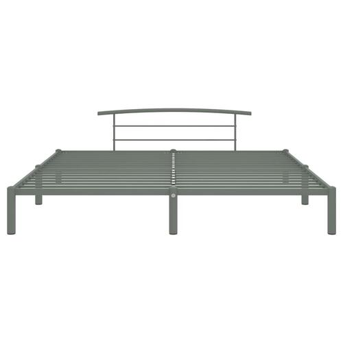 Sengestel 200x200 cm metal grå