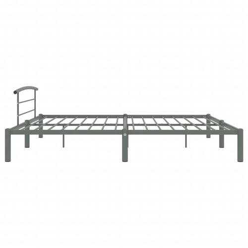 Sengestel 200x200 cm metal grå