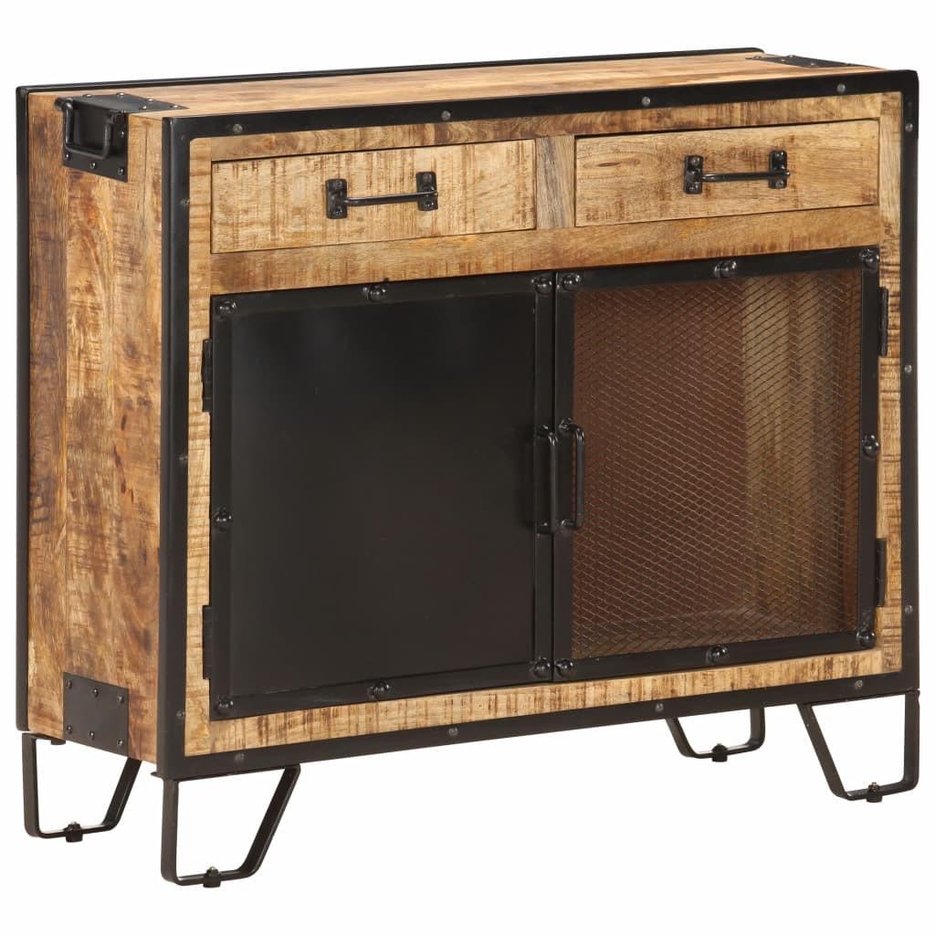 Skænk 80x31x71 cm massivt ru mangotræ billede