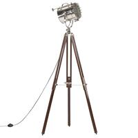 Gulvlampe med trefod 180 cm massivt mangotræ