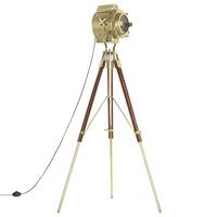 Gulvlampe med trefod 193 cm massivt mangotræ