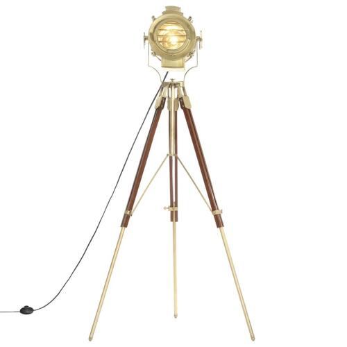 Gulvlampe med trefod 193 cm massivt mangotræ