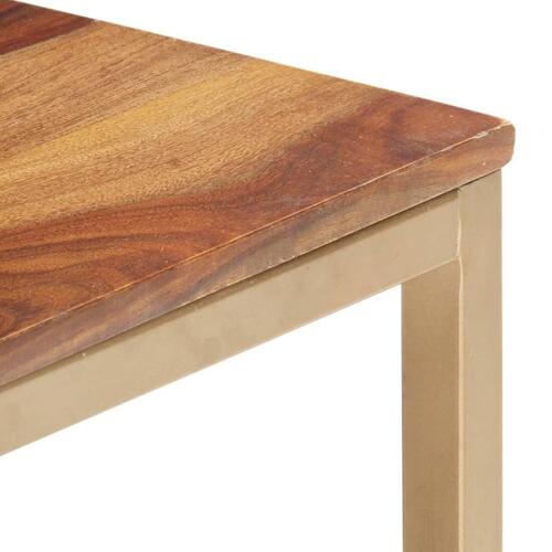 Sidebord 60x60x40 cm massivt sheeshamtræ