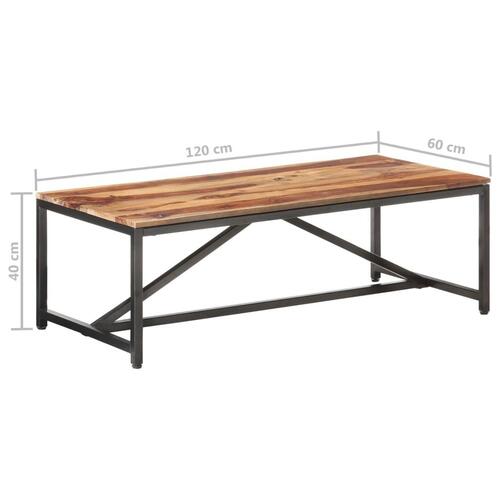Sofabord 120x60x40 cm massivt sheeshamtræ