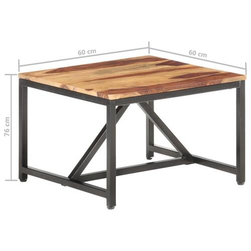 Sidebord 60x60x40 cm massivt sheeshamtræ