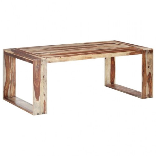 Spisebord 200x100x76 cm massivt sheeshamtræ