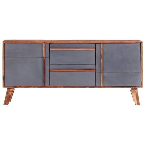 Skænk 120x30x55 cm massivt træ grå