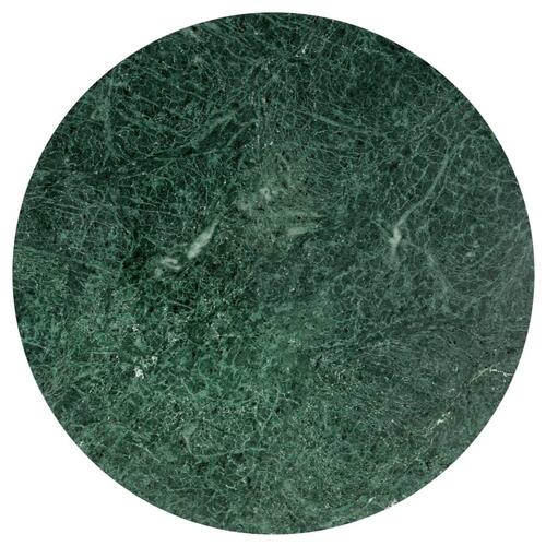 Sofabord 60x60x35 cm ægte sten med marmortekstur grøn