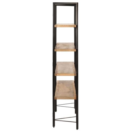 Bogreol med 4 hylder 160x35x160 cm massivt mangotræ