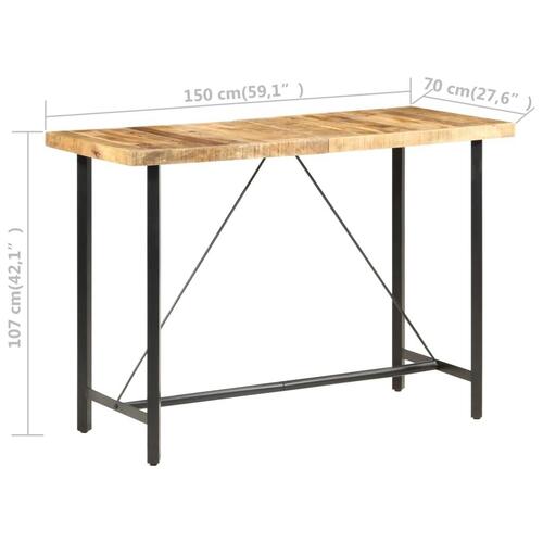 Barbord 150x70x107 cm ru mangotræ