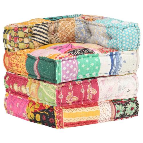 Modulpuf stof patchwork