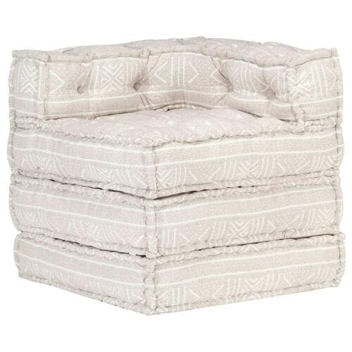 Puf modulær stof beige