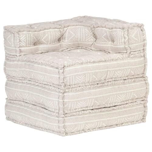 Puf modulær stof beige