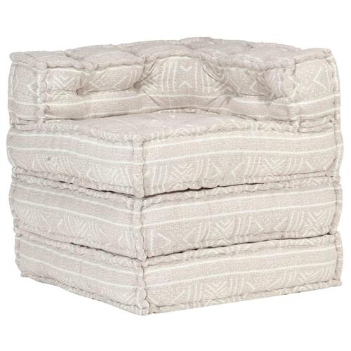 Puf modulær stof beige