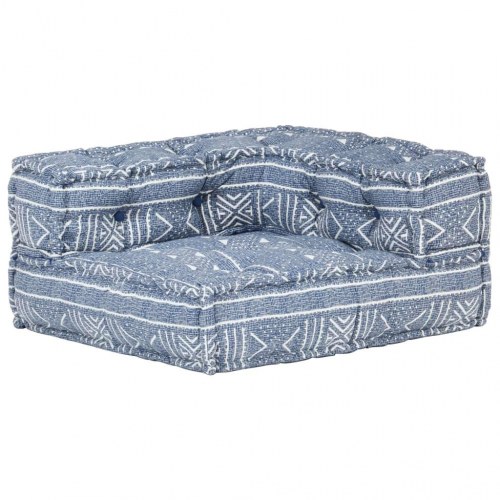 Modulær puf stof indigoblå