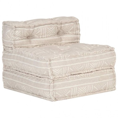 Puf modulær stof beige
