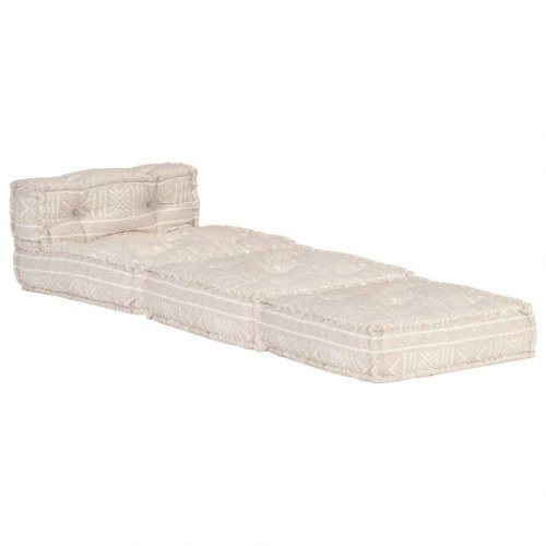 Puf modulær stof beige
