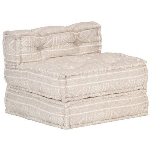 Puf modulær stof beige