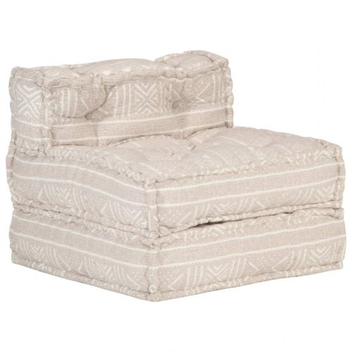 Puf modulær stof beige