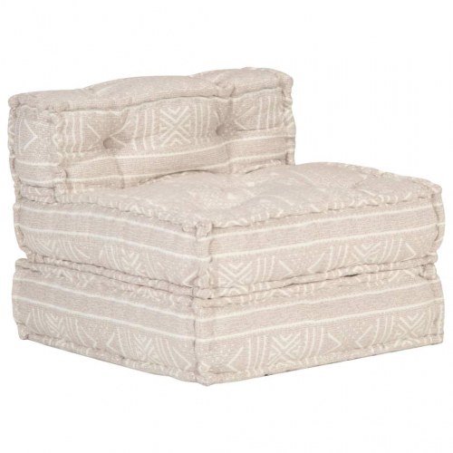 Puf modulær stof beige