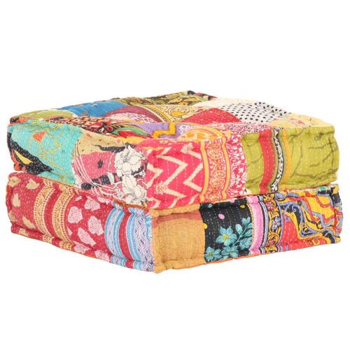 Puf med patchwork 60x70x36 cm stof