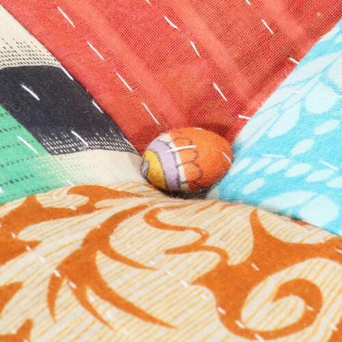 Puf med patchwork 60x70x36 cm stof