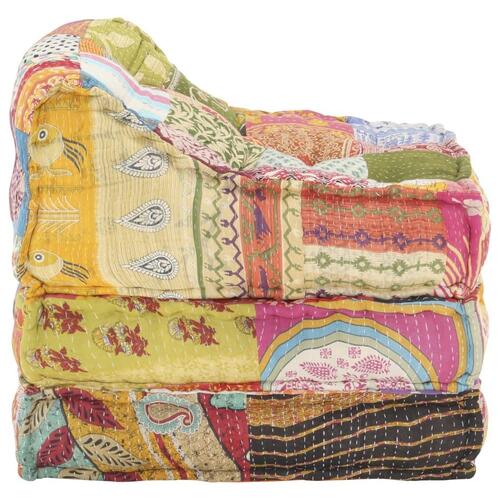 Modulpuf stof patchwork