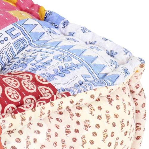 Modulpuf stof patchwork