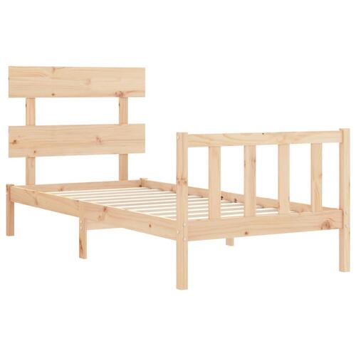 Sengeramme uden madras 90x200 cm massivt fyrretræ