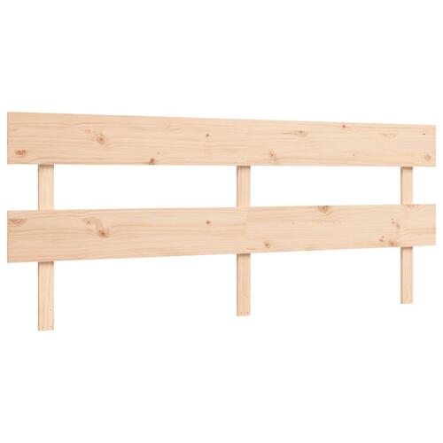 Sengeramme uden madras 200x200 cm massivt fyrretræ