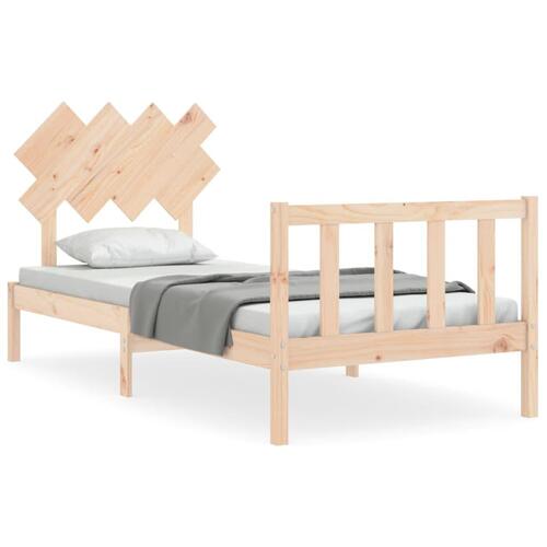 Sengeramme uden madras 90x200 cm massivt fyrretræ