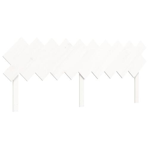 Sengeramme uden madras 200x200 cm massivt fyrretræ hvid