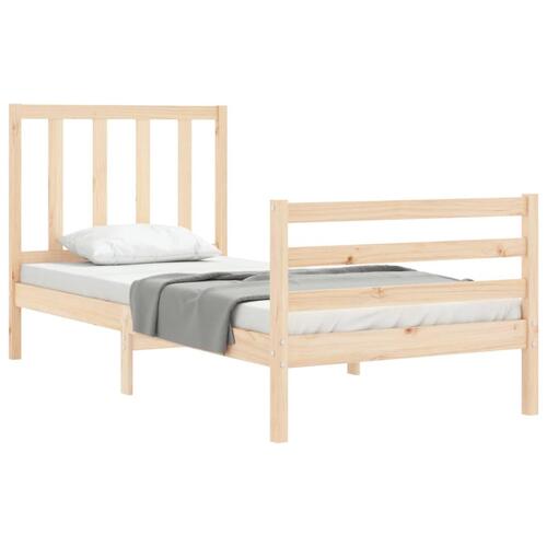 Sengeramme uden madras 100x200 cm massivt fyrretræ