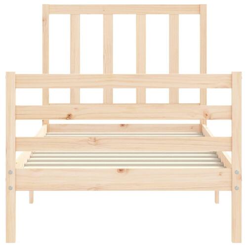 Sengeramme uden madras 100x200 cm massivt fyrretræ