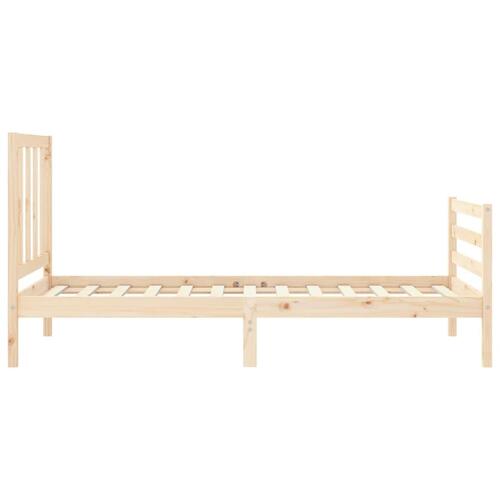Sengeramme uden madras 100x200 cm massivt fyrretræ