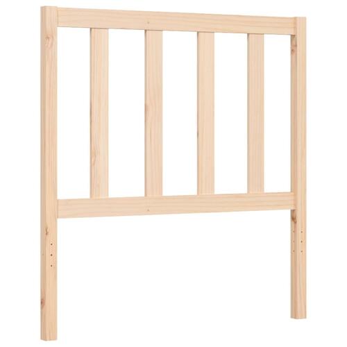 Sengeramme uden madras 100x200 cm massivt fyrretræ