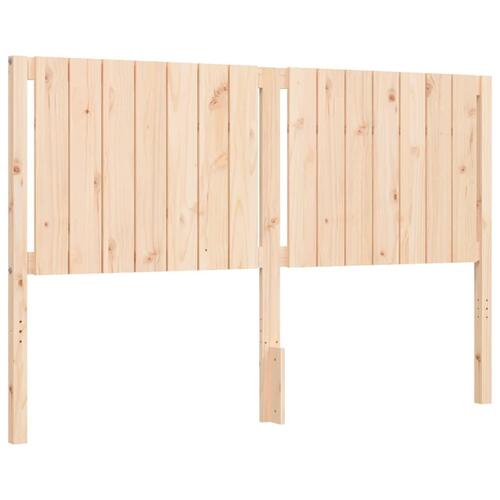 Sengeramme med sengegavl 160x200 cm massivt træ