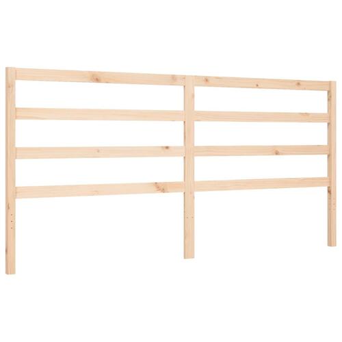 Sengeramme uden madras 200x200 cm massivt fyrretræ