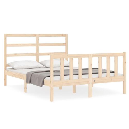 Sengeramme med sengegavl Small Double massivt træ