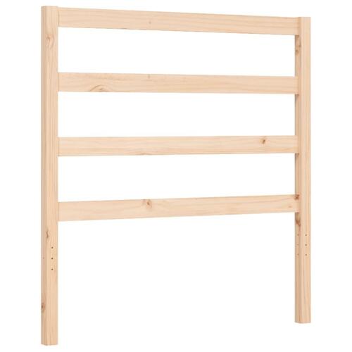 Sengeramme uden madras 90x200 cm massivt fyrretræ