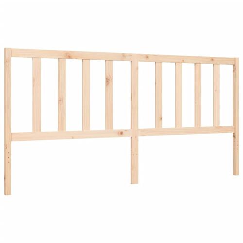 Sengeramme uden madras 200x200 cm massivt fyrretræ