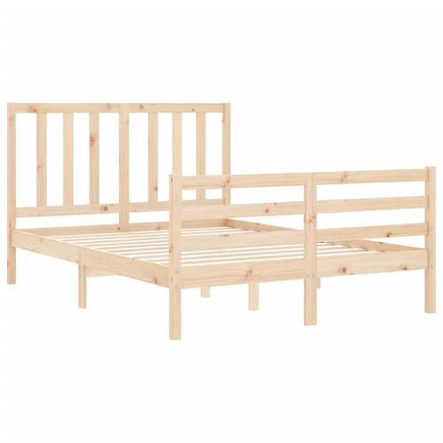 Sengeramme med sengegavl Small Double massivt træ