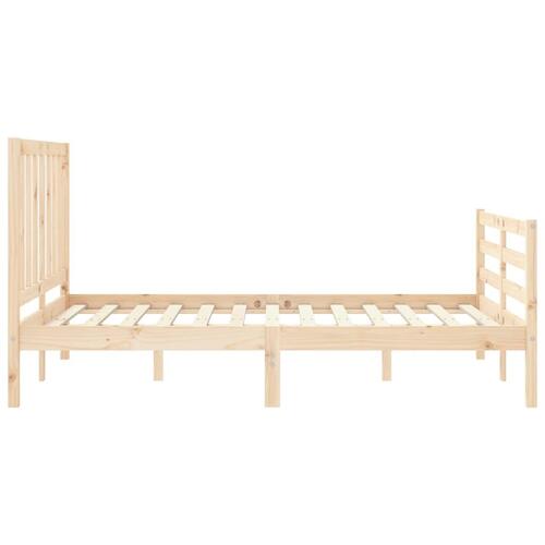 Sengeramme med sengegavl Small Double massivt træ