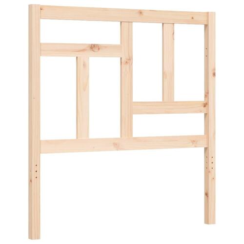Sengeramme med sengegavl 90x200 cm massivt træ